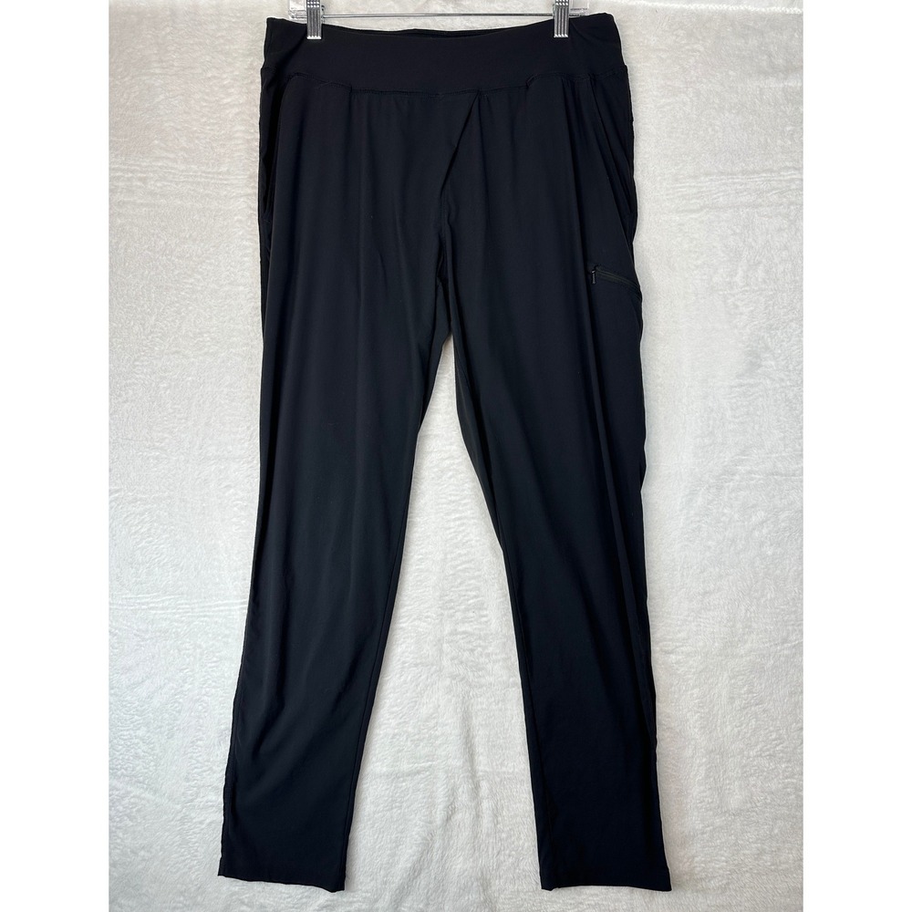 Mountain Hardwear Dynama 2 Ankle Pants Womens Large Black Hiking Stretch Pocket